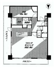 フェイバリッチタワー品川 30階 間取り図