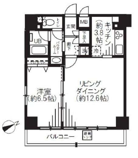 エスリード芝浦ベイサイド 9階 間取り図