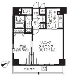 エスリード芝浦ベイサイド 9階 間取り図
