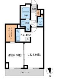 レジデンス白金コローレ 305 間取り図