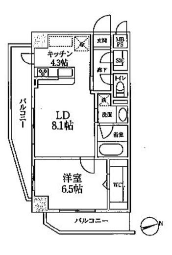 MODIER YOYOGI (モディア代々木) 204 間取り図