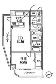 MODIER YOYOGI (モディア代々木) 204 間取り図