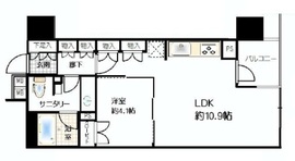 フォルム四谷外苑東 13階 間取り図