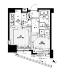 シェフルール文京茗荷谷 5階 間取り図