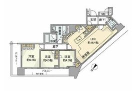 パークタワー豊洲 4階 間取り図