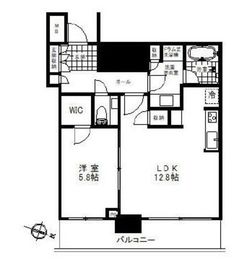 赤坂タワーレジデンス トップオブザヒル 18階 間取り図