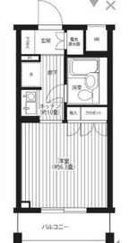 コスモリード駒沢大学 302 間取り図