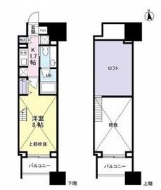 パークフラッツ中目黒 802 間取り図