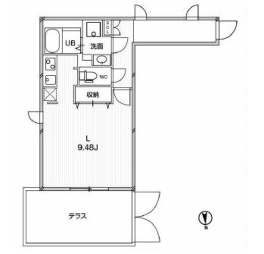パセオ東新宿 104 間取り図