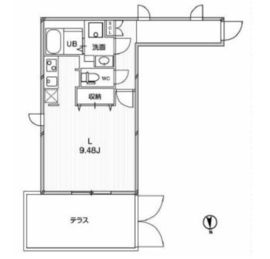 パセオ東新宿 104 間取り図