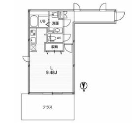 パセオ東新宿 205 間取り図