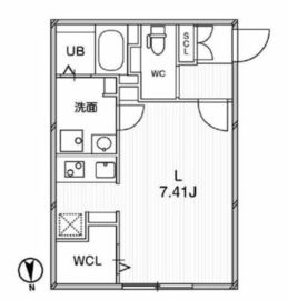 パセオ東新宿 204 間取り図