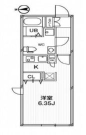 パセオ東新宿 201 間取り図