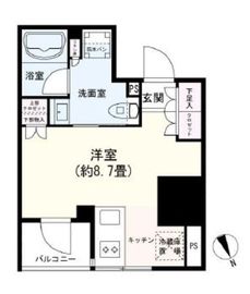 リビオレゾン新橋nex 1204 間取り図