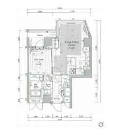 レックス勝どきプレミアレジデンス 4階 間取り図