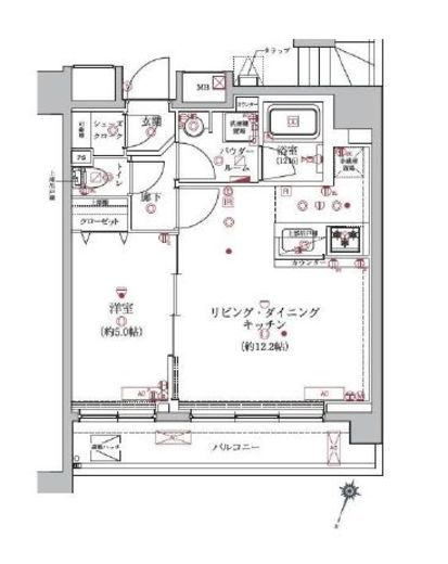 アルテシモルーナ 11階 間取り図