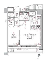 アルテシモルーナ 11階 間取り図