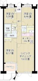 グランフォート目黒 211 間取り図