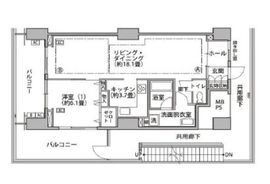 東雲キャナルコートCODAN 16-1113 間取り図