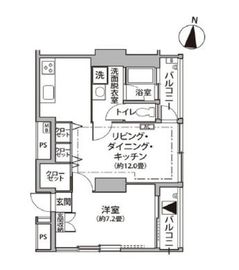 東雲キャナルコートCODAN 12-510 間取り図