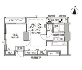 東雲キャナルコートCODAN 11-422 間取り図