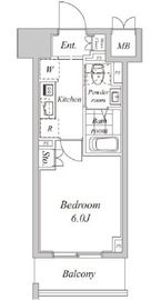 プラウドフラット神楽坂2 208 間取り図
