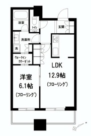 アトラスタワー西新宿 5階 間取り図