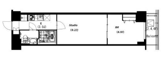 エスティメゾン押上 706 間取り図