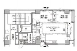 東雲キャナルコートCODAN 18-1313 間取り図