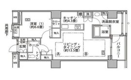 東雲キャナルコートCODAN 18-1206 間取り図