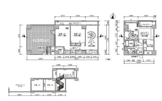 東雲キャナルコートCODAN 18-332 間取り図