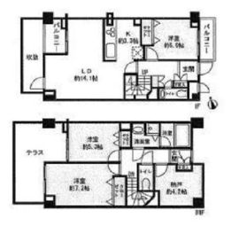 ベルハイム広尾 1階 間取り図