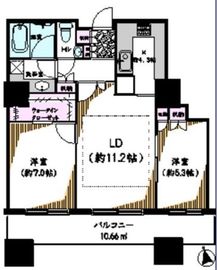 東京ツインパークス レフトウィング 12階 間取り図
