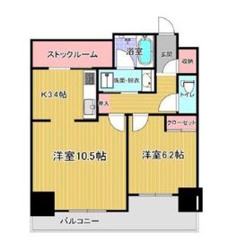 ライオンズ四谷タワーゲート 7階 間取り図