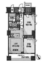 アピス西新宿三丁目 8階 間取り図