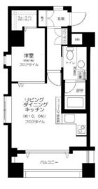 ベルヴィラージュ芝公園 2階 間取り図