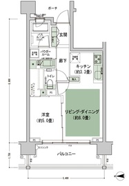 シティテラス代々木公園 2階 間取り図