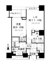 広尾ガーデンフォレスト 6階 間取り図