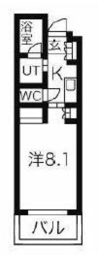 ガーデン東新宿 519 間取り図