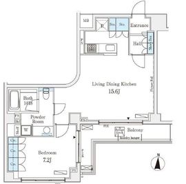 アパートメンツ元麻布 403 間取り図