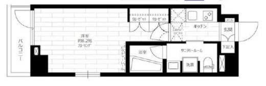 ステージグランデ新中野アジールコート 8階 間取り図