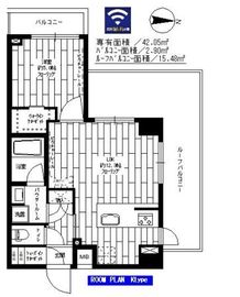 ステージグランデ新中野アジールコート 6階 間取り図