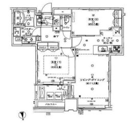 シティタワーズ豊洲ザ・シンボル 18階 間取り図