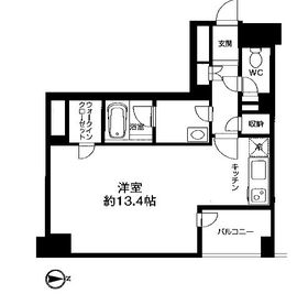 レジデンス白金高輪 102 間取り図