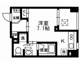 レジディア東日本橋 202 間取り図