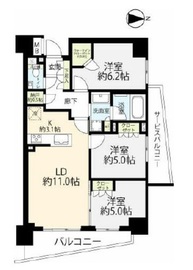 リビオ四谷 4階 間取り図