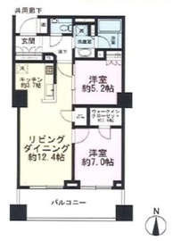 ザ・パークハウス恵比寿 12階 間取り図