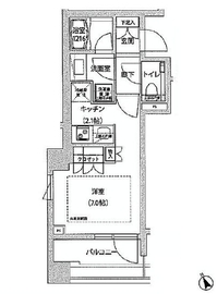 ブランズ六本木 5階 間取り図