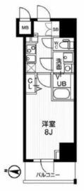 ジェノヴィア両国4スカイガーデン 8階 間取り図