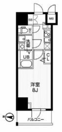 ジェノヴィア両国4スカイガーデン 5階 間取り図